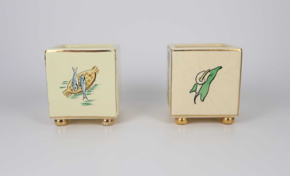 Faiança Modernista Portuguesa Aleluia - 2 jarras mod. X-186