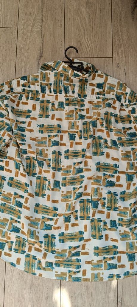 Koszula New Young Line SeidenSticker retro, vintage abstract print,