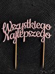 Topper na tort urodziny ciasto wydruk 3D komunia
