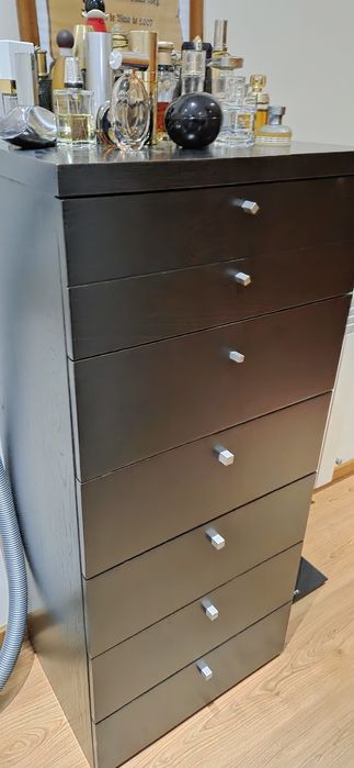 Quarto completo madeira escura