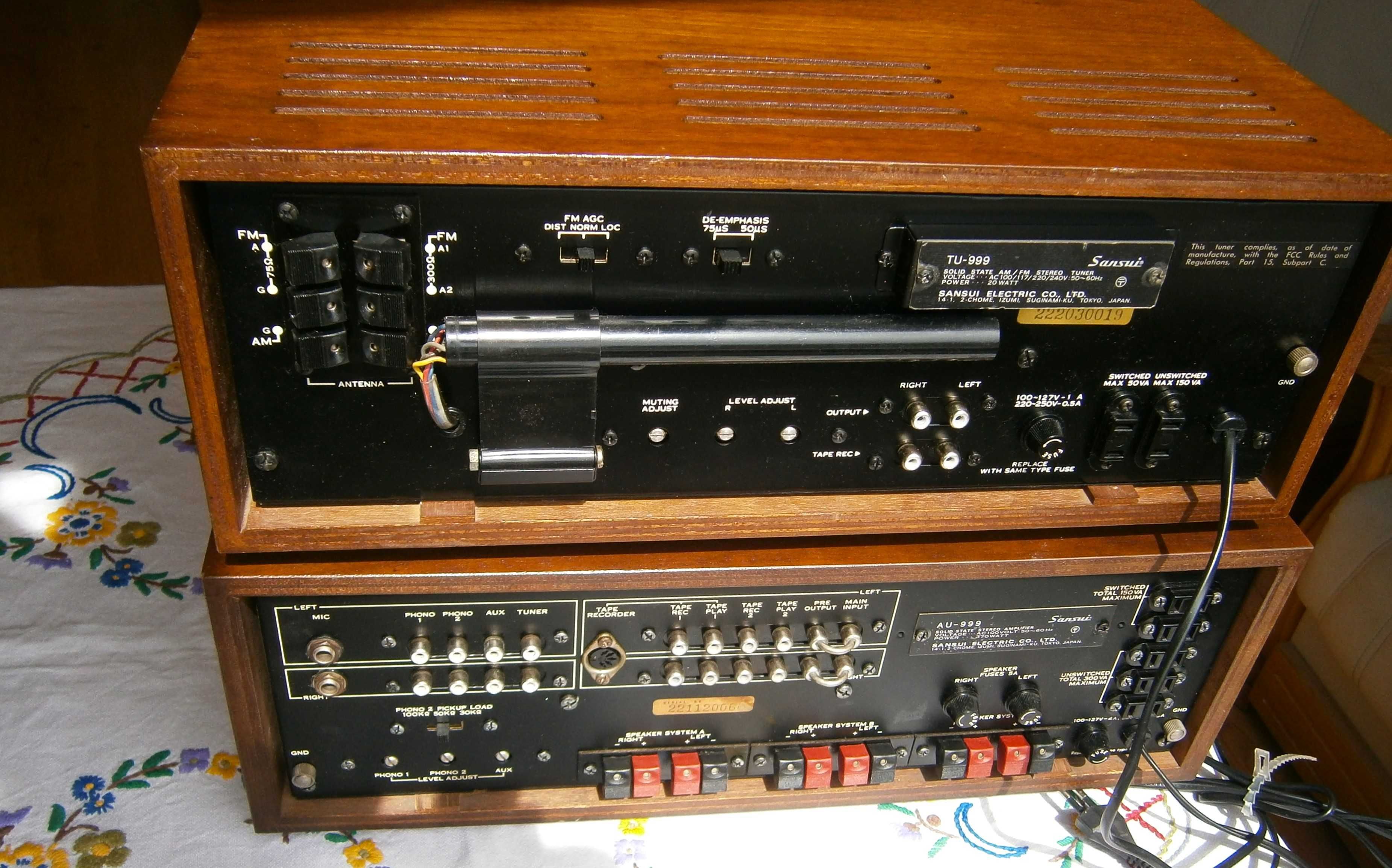 sansui au 999 + tu 999