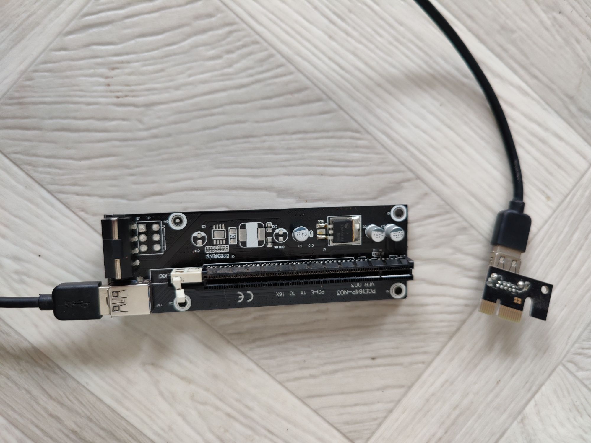 Райзер pci-e x1 to x16 molex