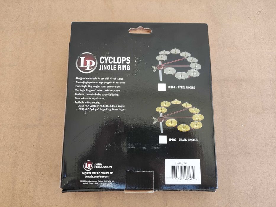 Latin Percussion LP191 Cyclops Jingle Ring NOVO