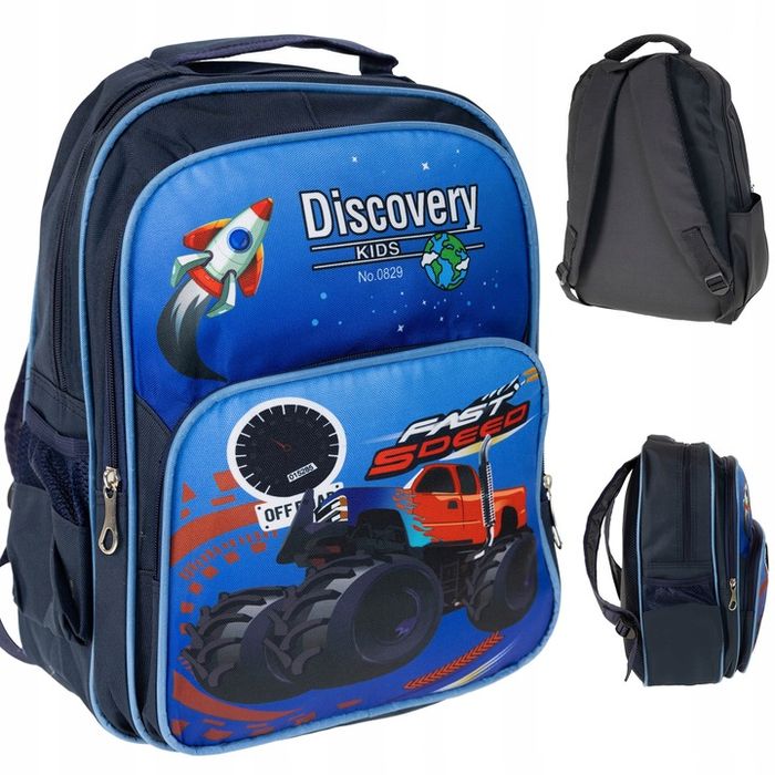 Plecak 12l Przedszkolny Dla Dziecka Chłopca Mały Samochód Szkolny Zeró
