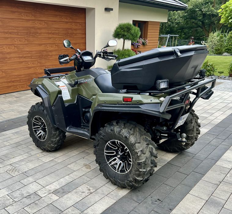 Suzuki KingQuad 750 AXi Stan idealny, 1 wł., 800km, dodatki 15tys.