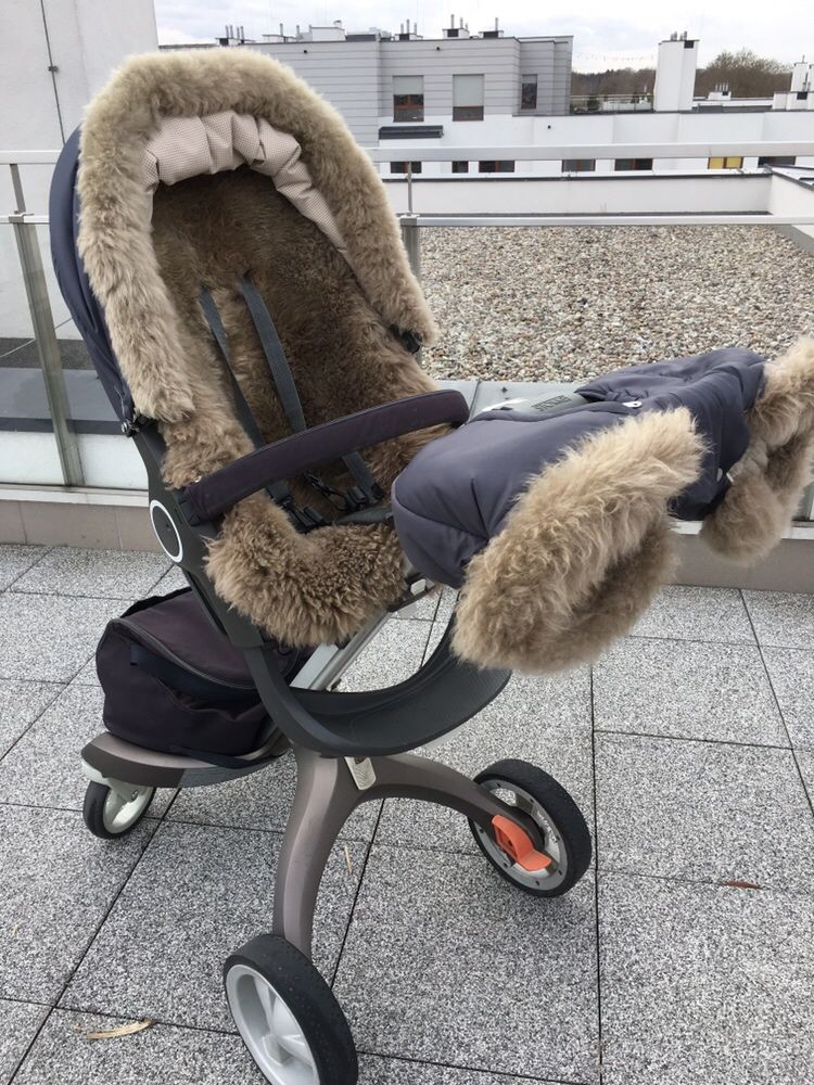 Stokke Xplory v3 wózek gondola spacerówka winter kit śpiworek