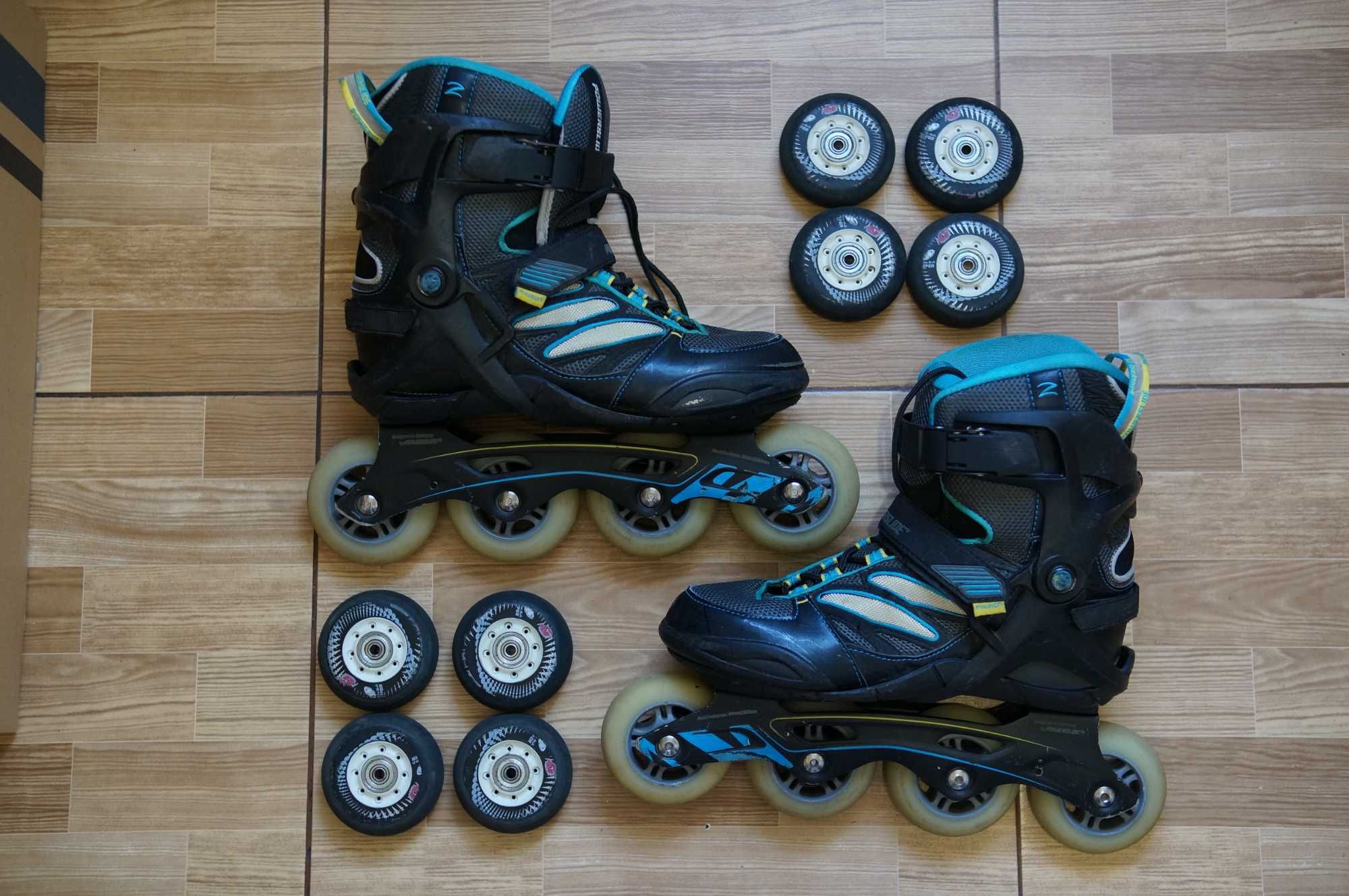 Ролики Powerslide PHUZION Epsilon + комплект коліс Hyper Concrete