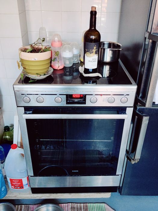 Fogão combinado com forno AEG inox