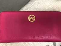 Duży portfel Michael Kors Nowy kolor róż malina fuksja