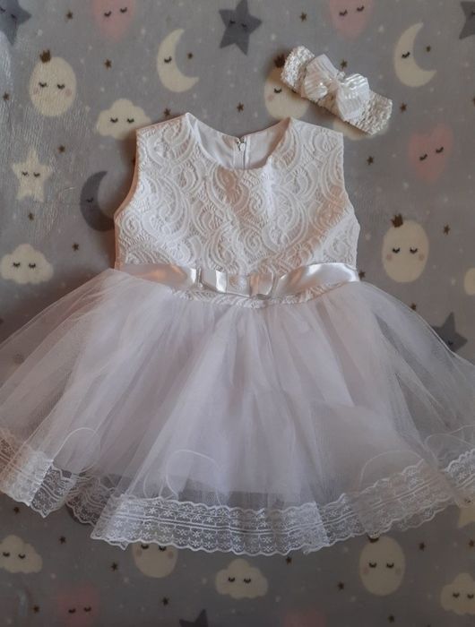 Белое платье на годик