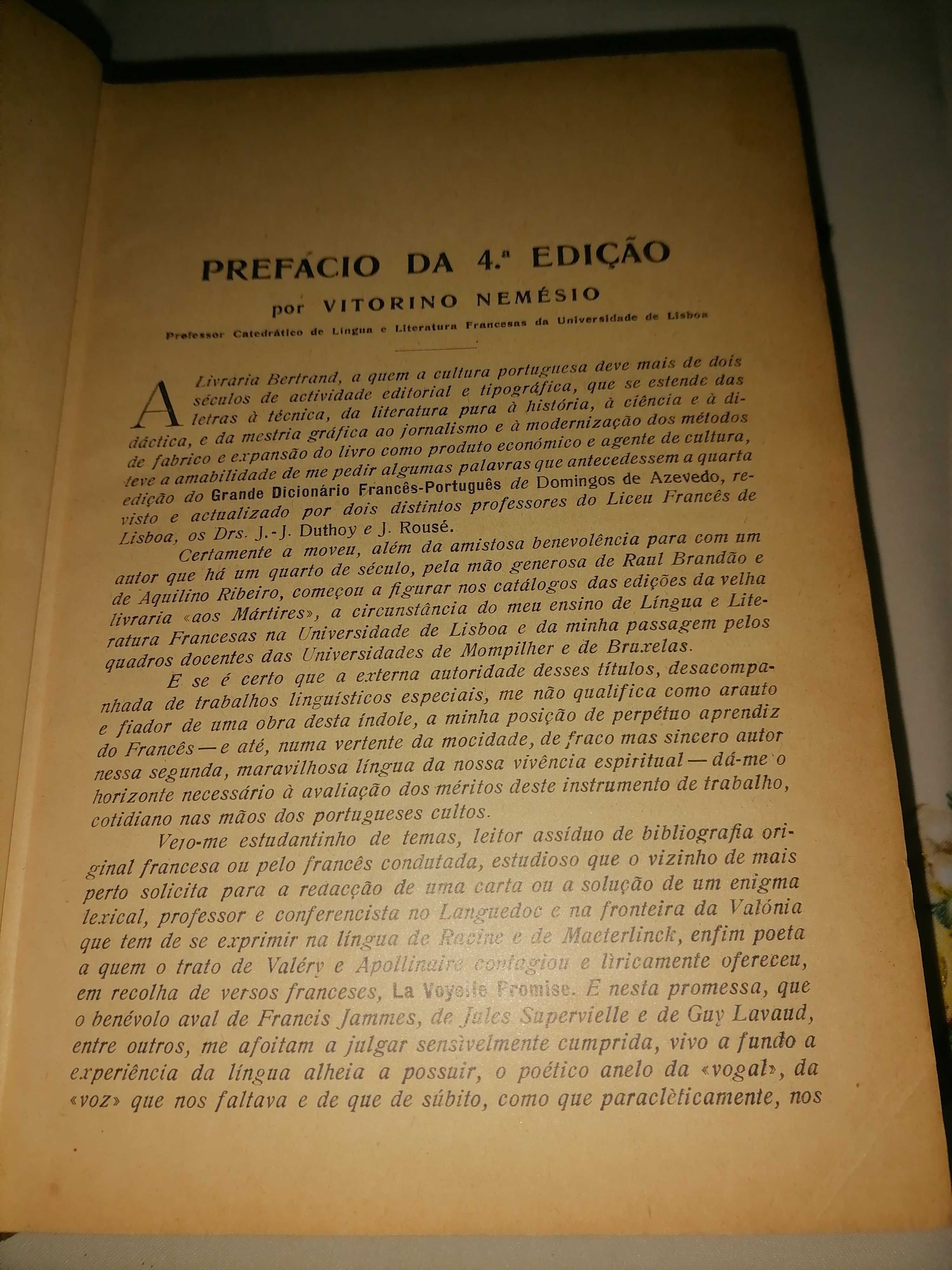 dicionário  francesa e português