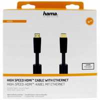 Kabel HDMI 10m Hama - Doskonała Jakość Obrazu i Dźwięku - Na Sprzedaż