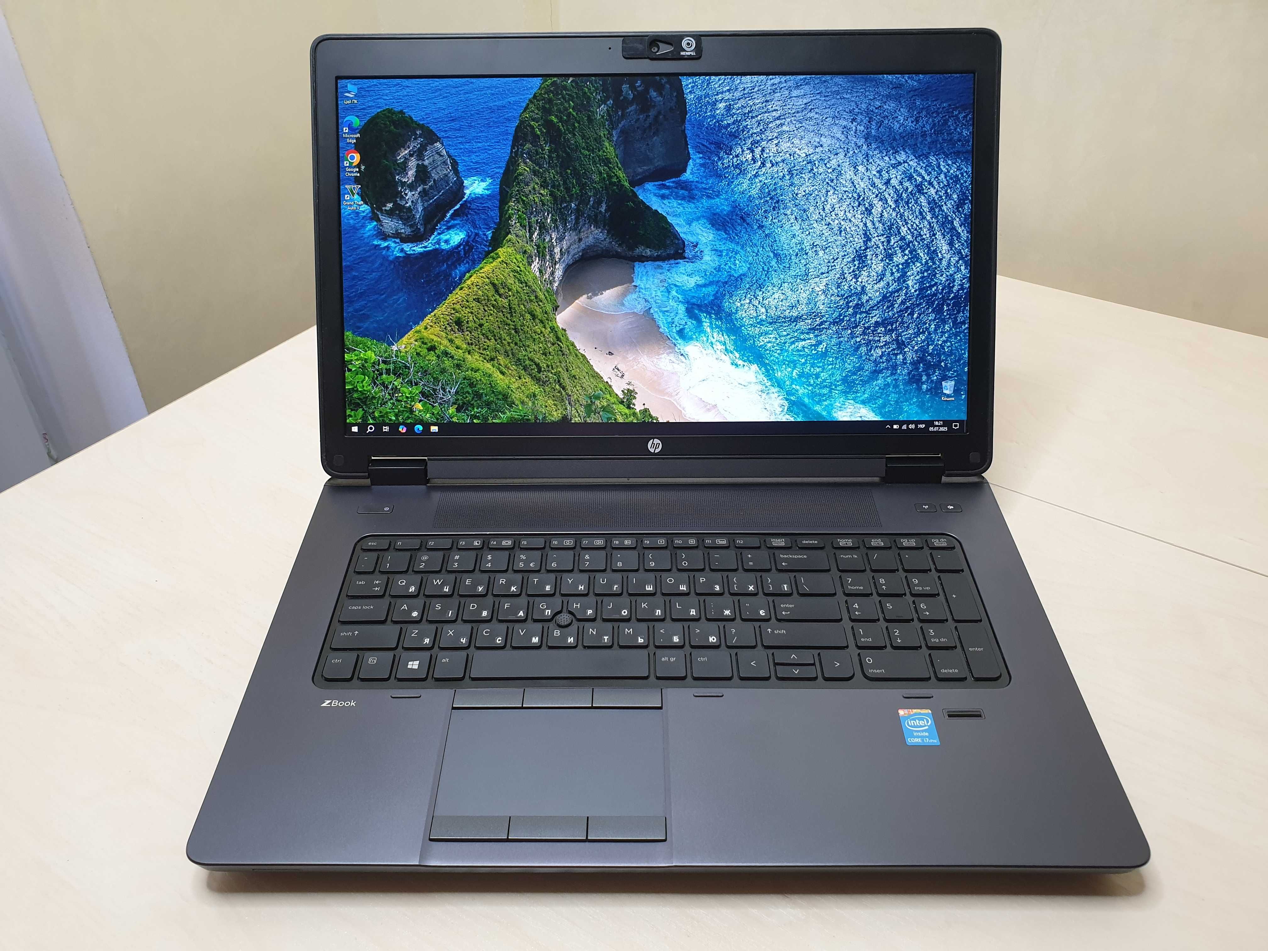Ігровий ноутбук HP ZBook/Intel Core i7-4900MQ/NVIDIA на 8 GB/RAM 16 GB
