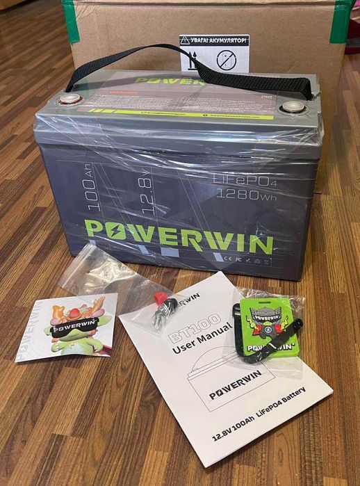 Акумулятор POWERWIN LiFePO4 100Ah 12V