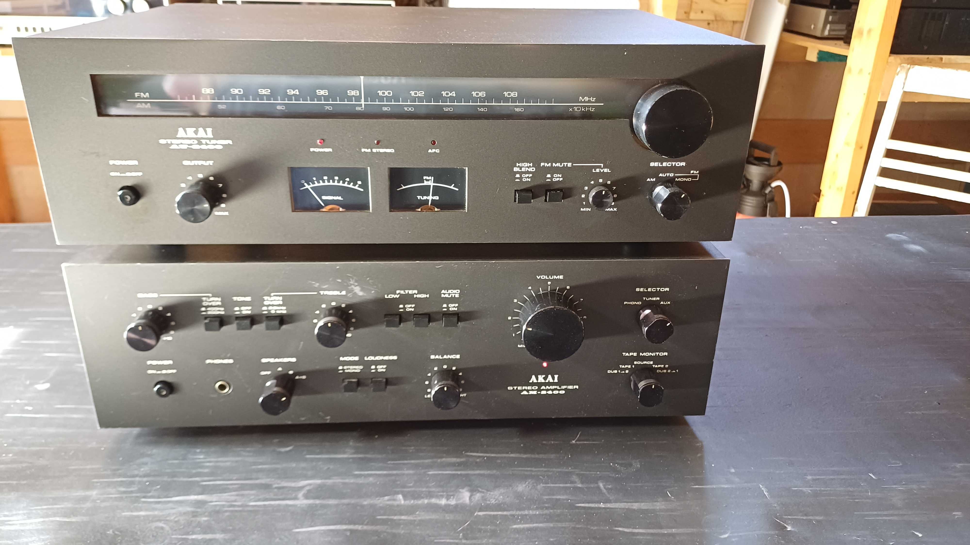 Wzmacniacz AKAI AM-2400 + tuner FM AT-2400