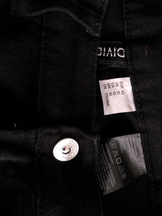 Czarne spodnie HM mom jeans 42