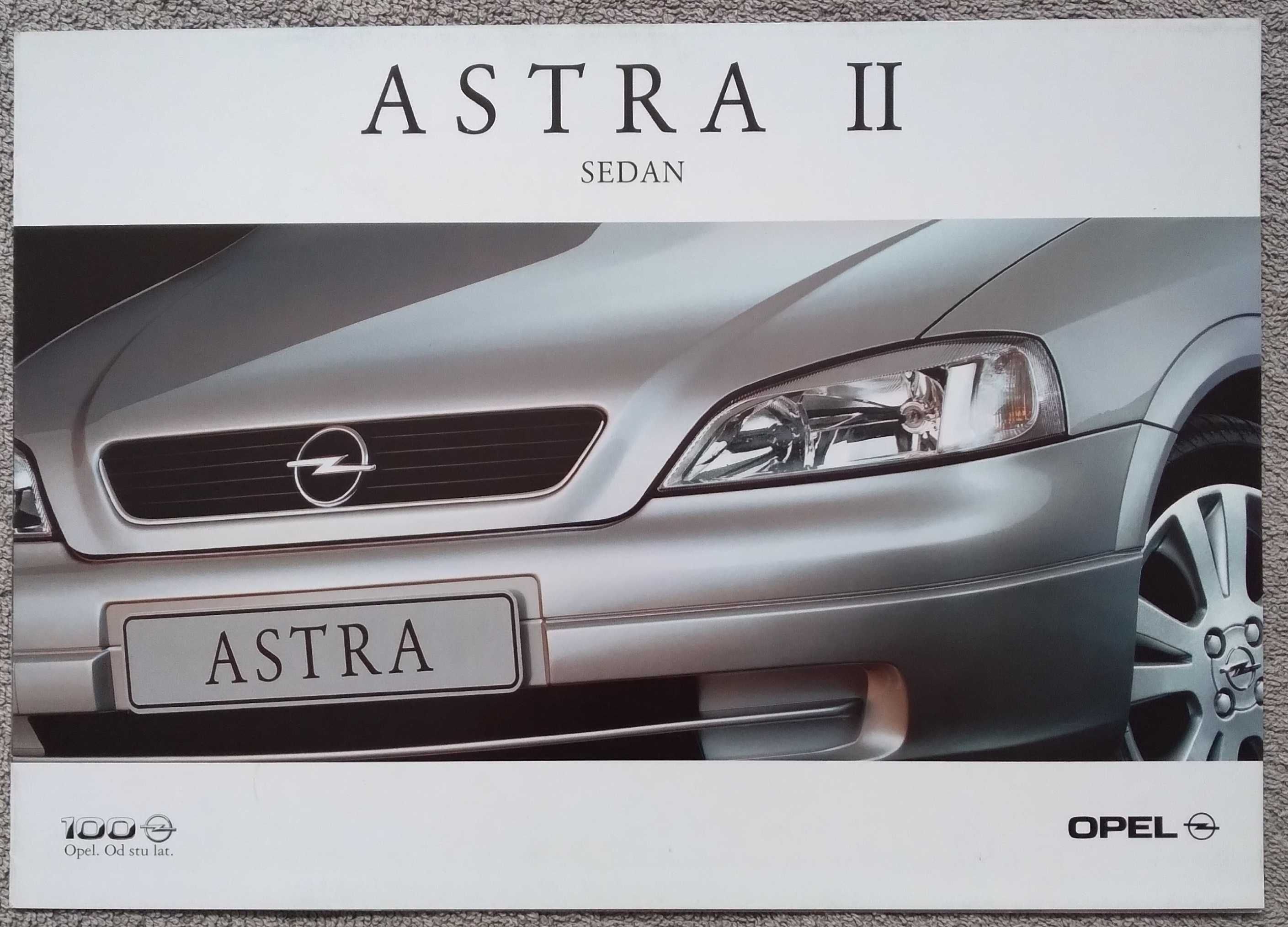 Prospekt Opel Astra Ii sedan rok 1999