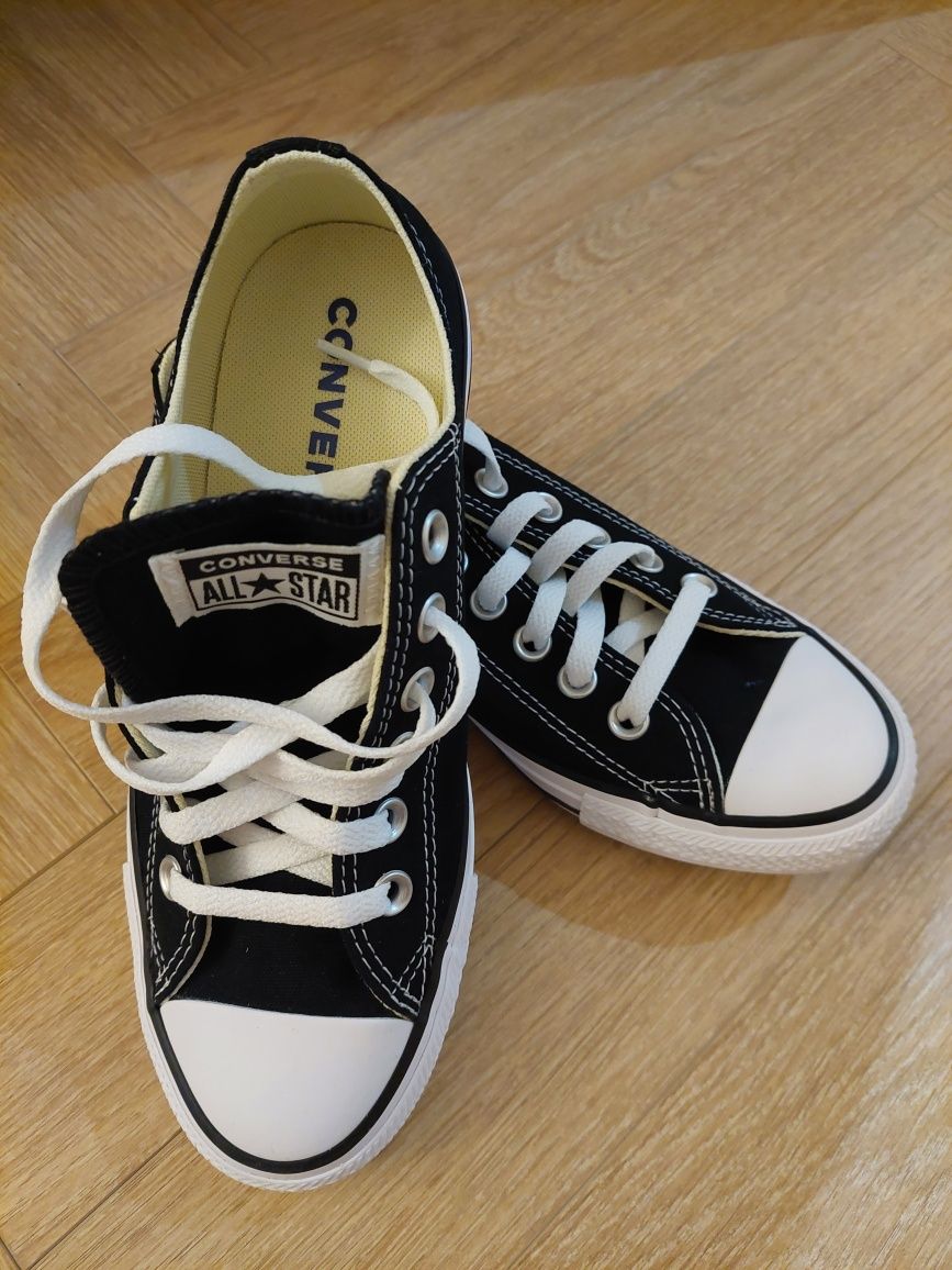 Nowe trampki czarne converse 37
