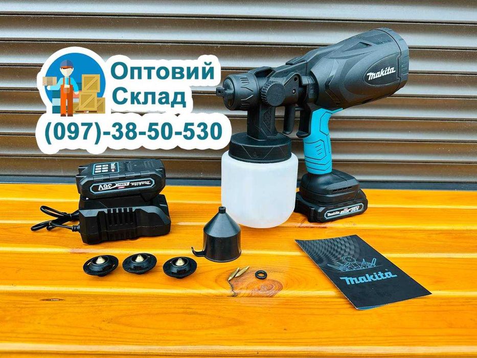 Аккумуляторный краскопульт Makita MTW800 BL Фарбопульт 30см 36V-6A XGT
