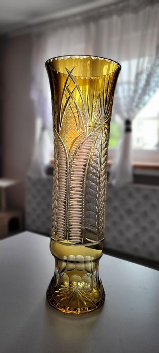 Wazon kryształowy 51cm kolorowy kryształ