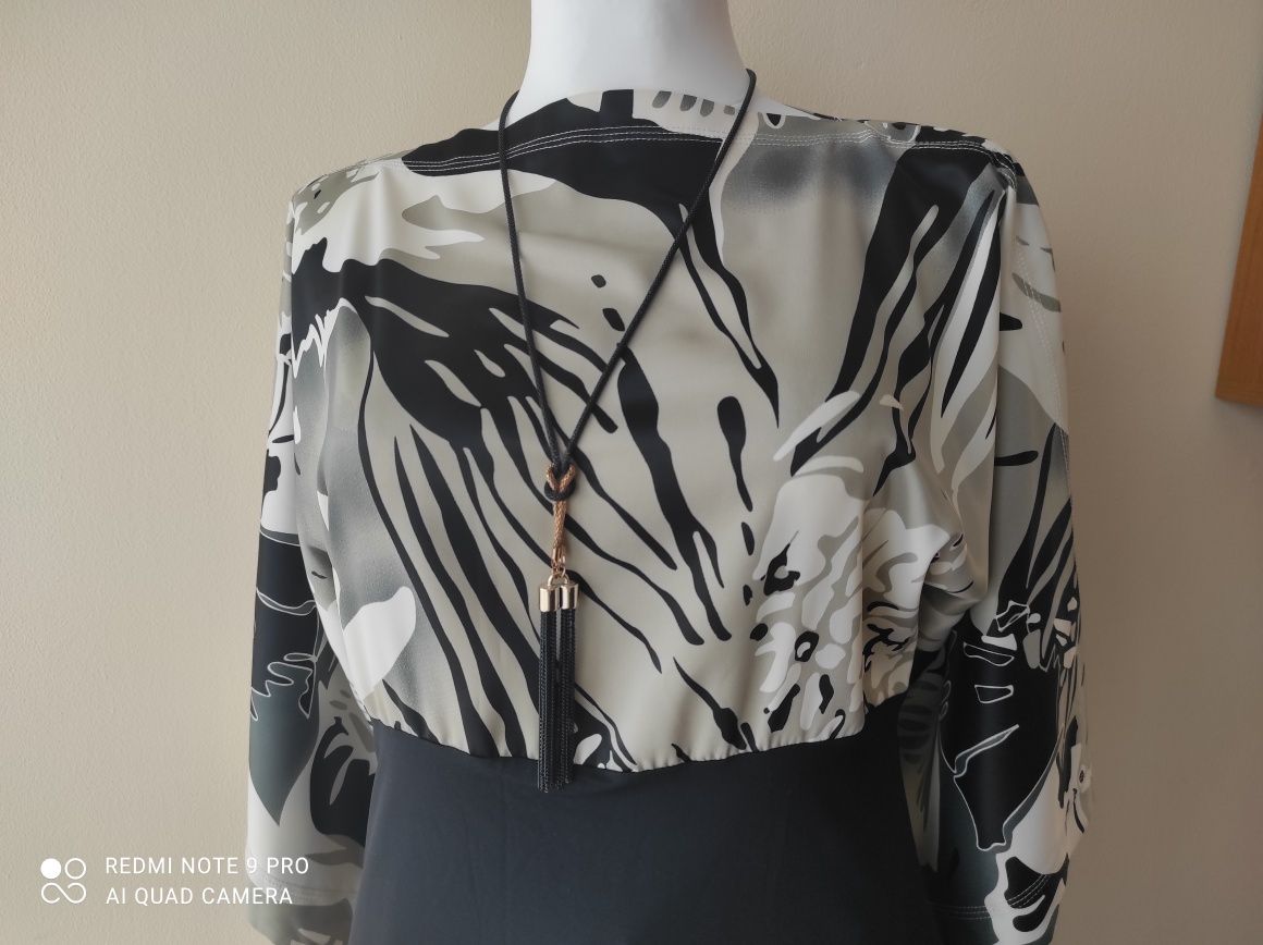 Elegancka bluzka/tunika damska rozmiar XL