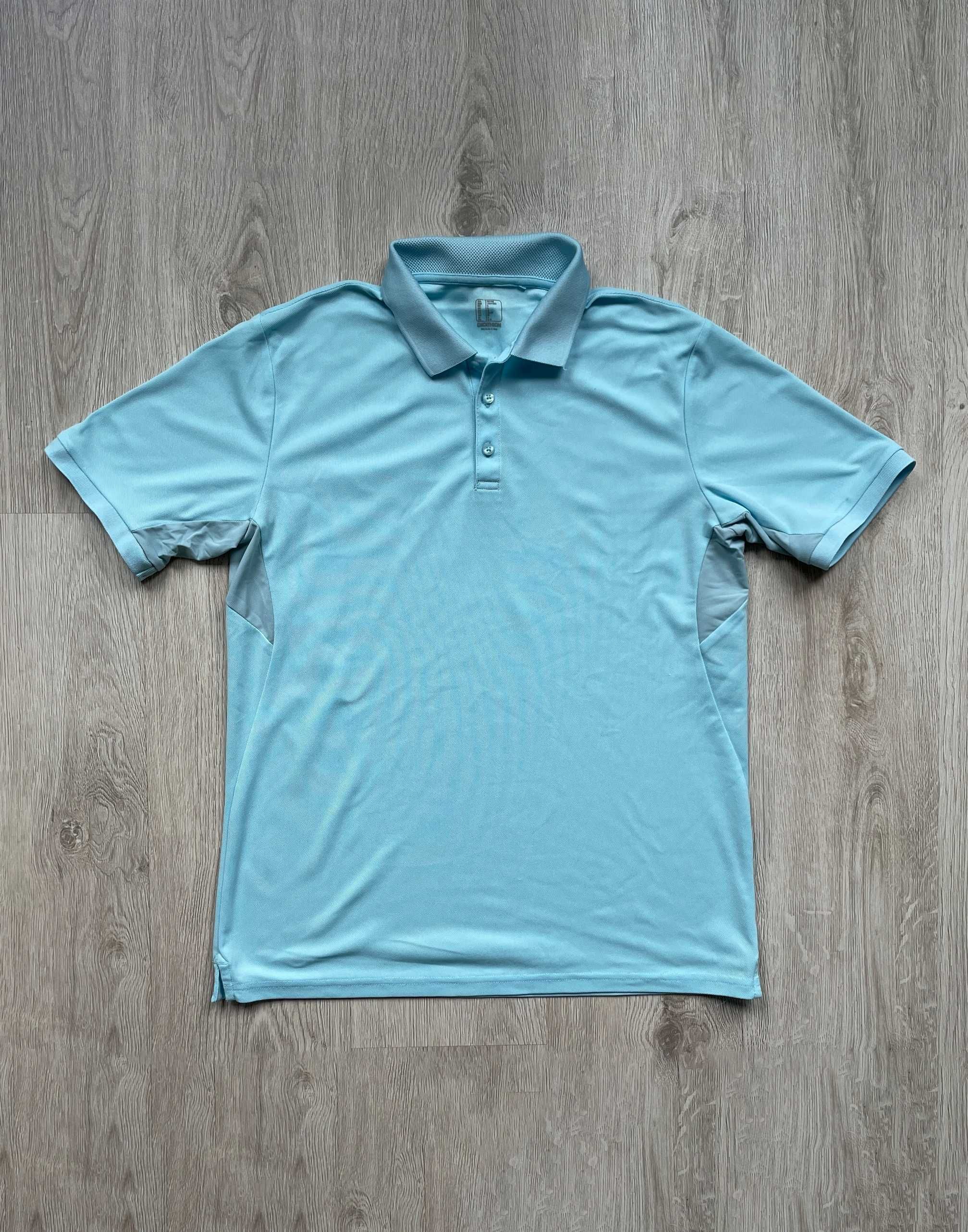 Koszulka polo męska jasnoniebieska Decathlon Inesis WW500 rozmiar L