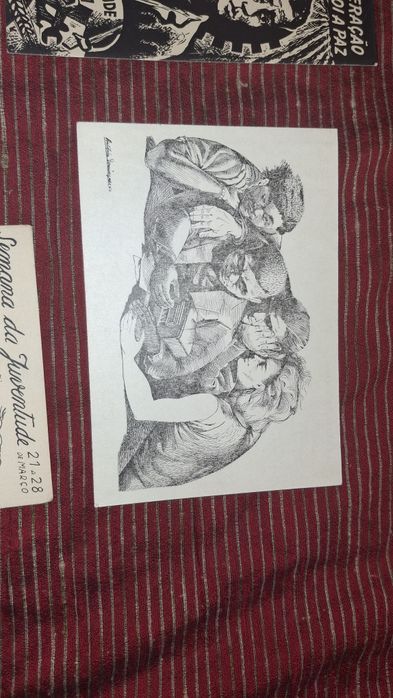 Julio Pomar A Domingues anos 40 manifestação juventude raros