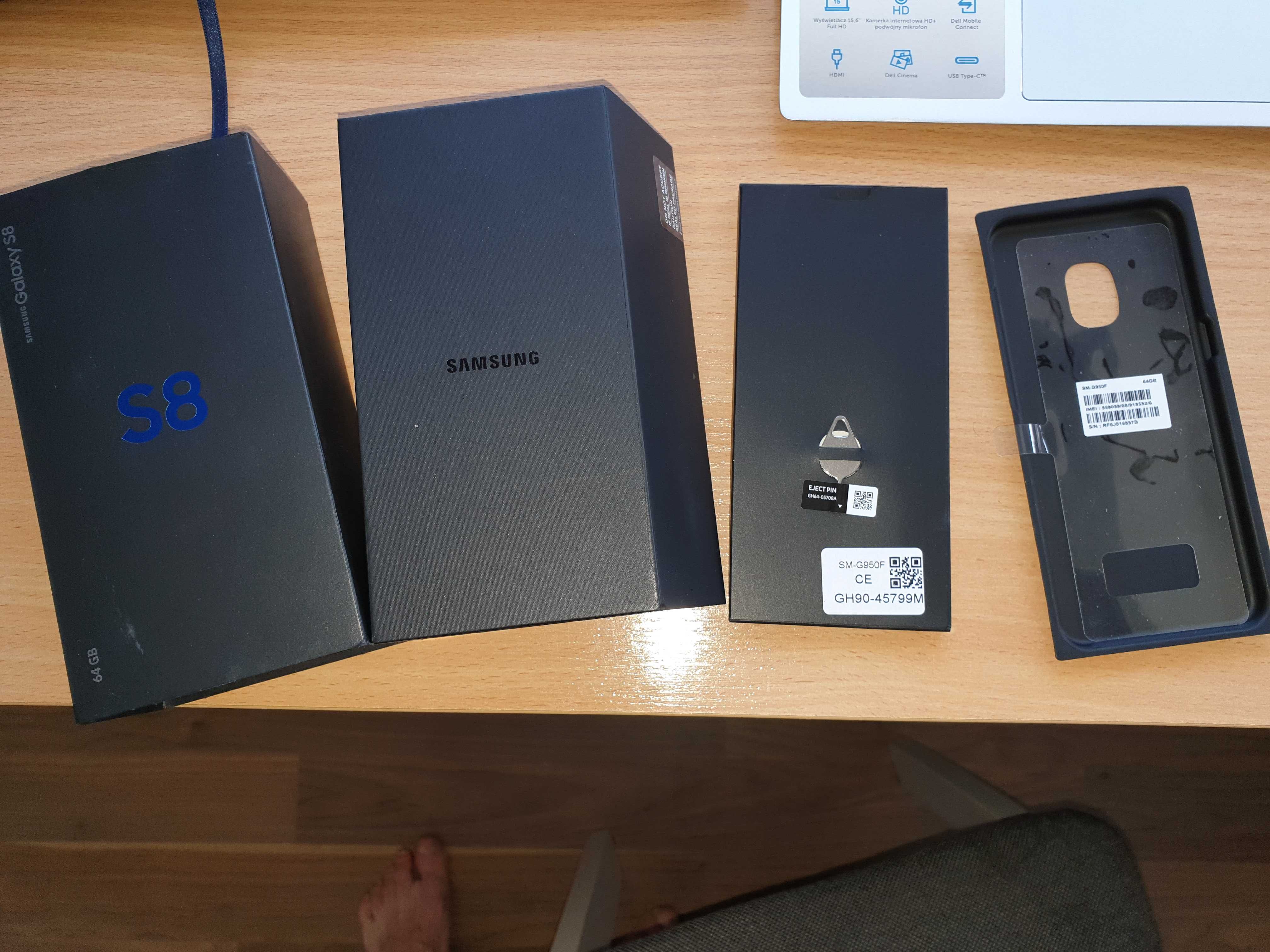 Pudełko kartonik opakowanie Samsung S8 Kompletne
