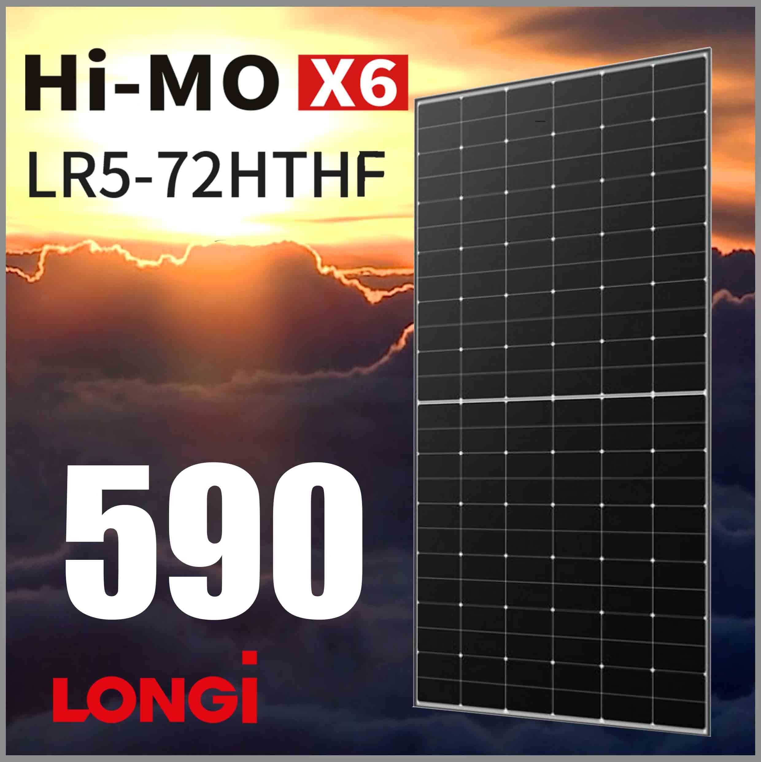 ‼️‼️‼️ Сонячна панель LONG Hi-MO X6 LR5-72HTHF-590M ‼️