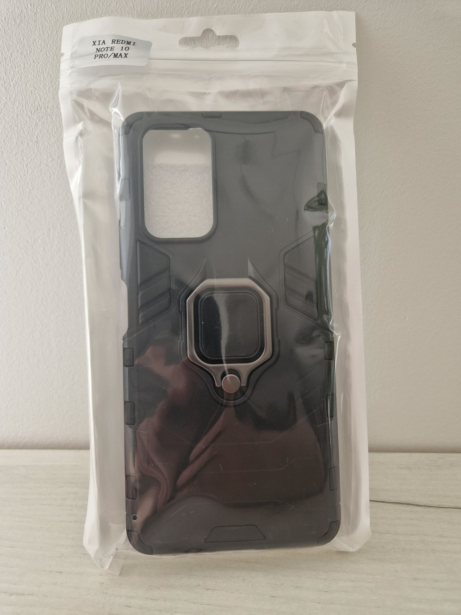 Etui Ring Armor Case do Xiaomi Redmi Note 10 Pro/Note 10 Pro Max Czarn