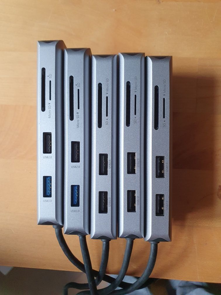 HUB USB-C stacja dokująca HDMI, Ethernet, SD