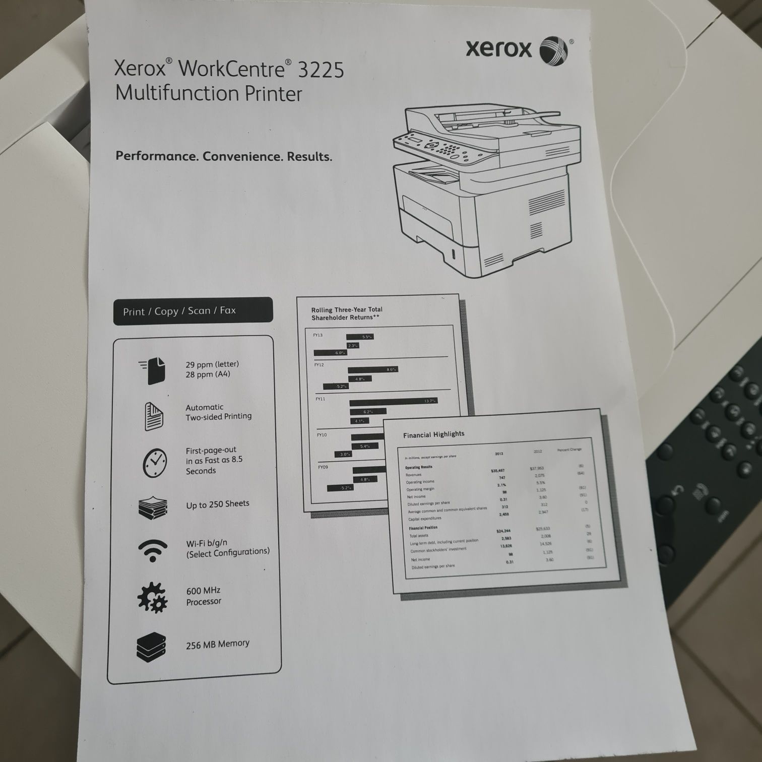 Xerox WC 3225  Wi-Fi Дуплекс ADF  Гарантия