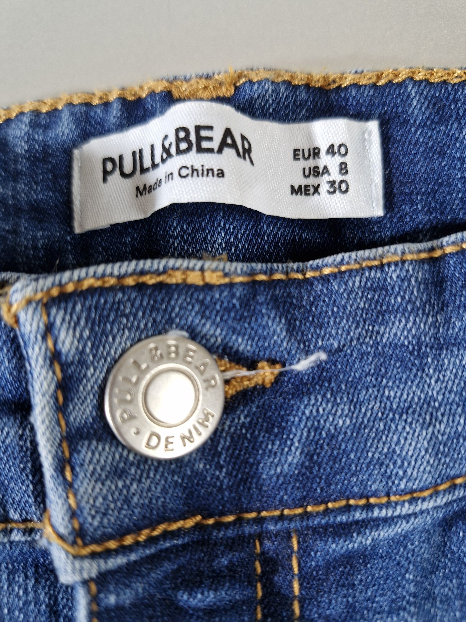 Jeansy Pull&Bear Denim Damskie Rozmiar 40