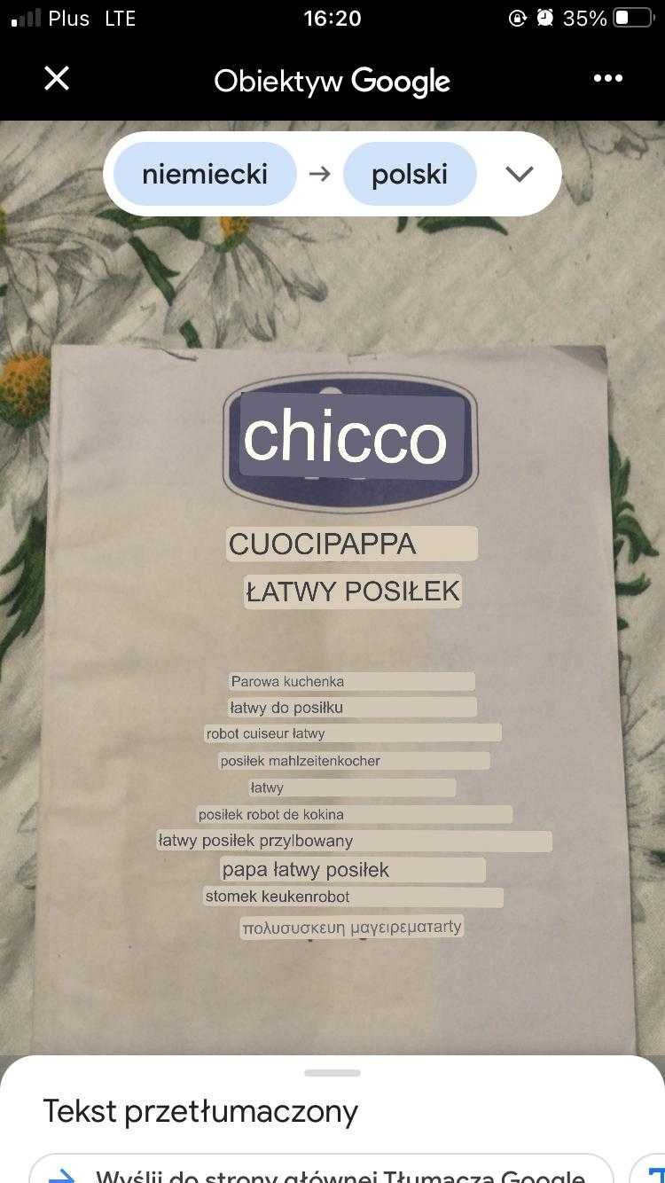 Parowar firmy Chicco