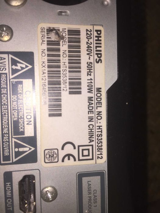 kino domowe PHILIPS mod.HTS 3538