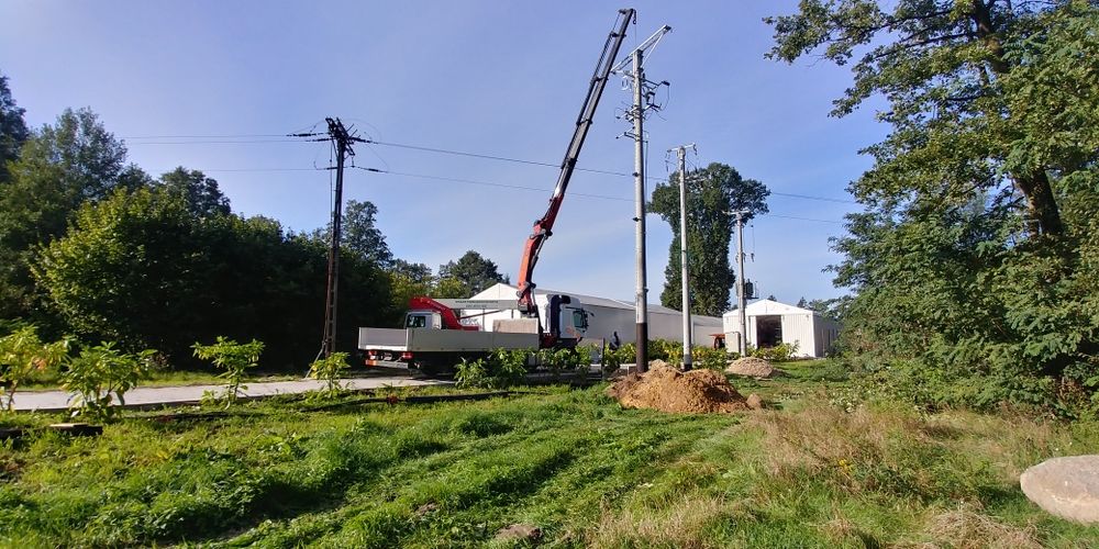 Transport dłużyca + hds słupy pręty rury Warszawa Mińsk Mazowiecki