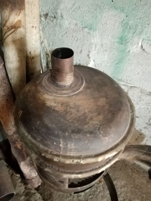 Буржуйка в гараж с трубами