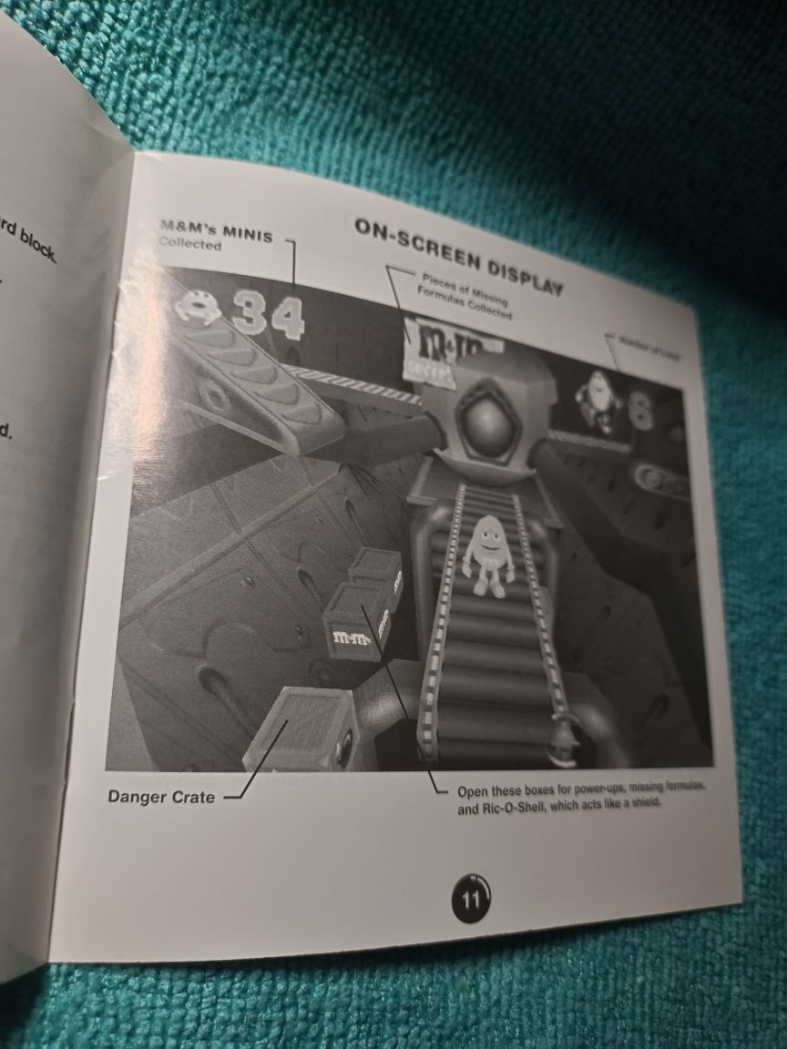 Ps1 m & m's Shell shoked psx psone Książeczka Manual Angielski