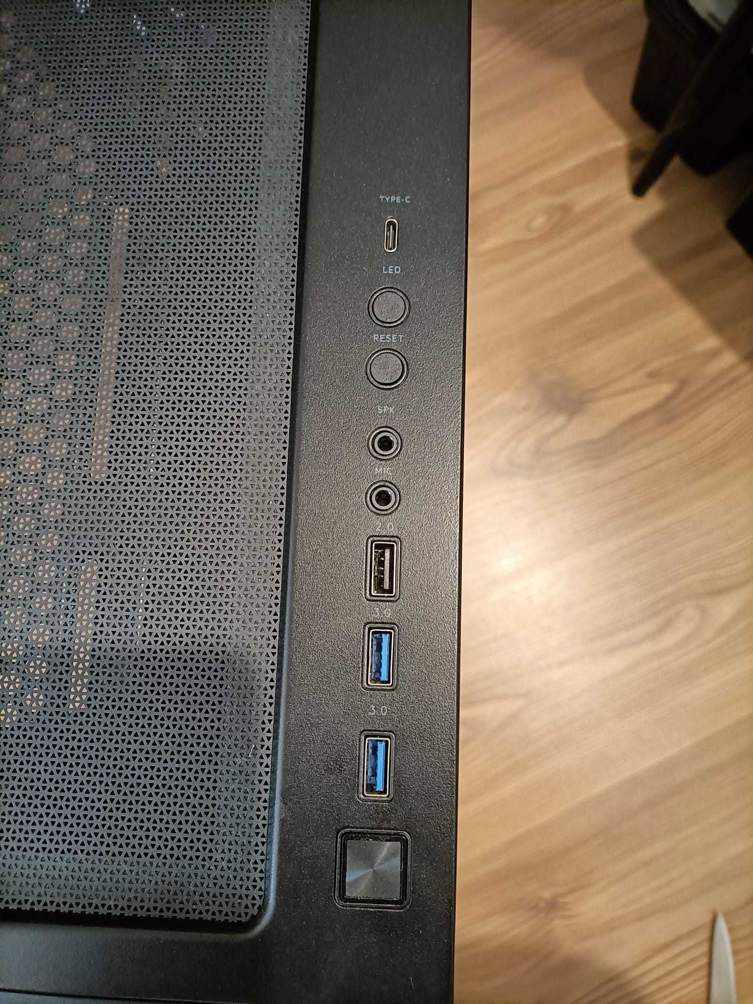 Caixa PC Forgeon Mithril ARGB Cristal Templado USB 3.2 preto