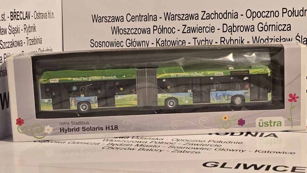 VK Model autobus Solaris Urbino 18 Hybrid III Ustra Hannover 1:87