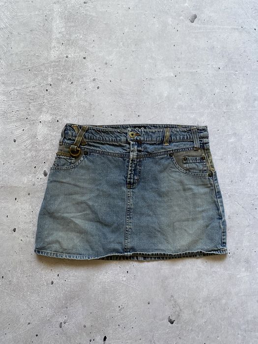 Вінтажна джинсова коротка юбка dolce & gabbana розмір 28/42 (s-m)