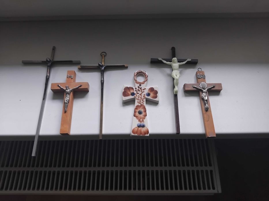 Krzyże drewniane matalowe