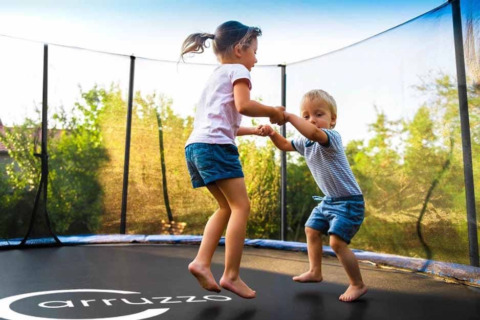 TRAMPOLINA OGRODOWA PREMIUM mocna 252cm 180kg dla dzieci + GRATISY