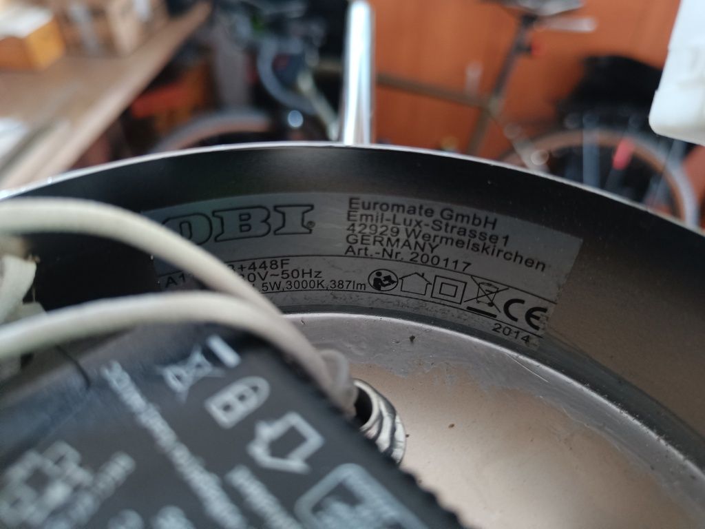 Kinkiet sufitowy 3xLED srebrny