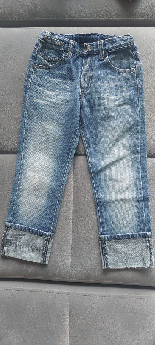 Jeansy chłopięce ARMANI Junior rozm.112 cm