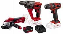 Einhell zestaw 3 elektronarzedzia bateria ładowarka
