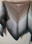 Chusta ombre robiona na szydełku handmade