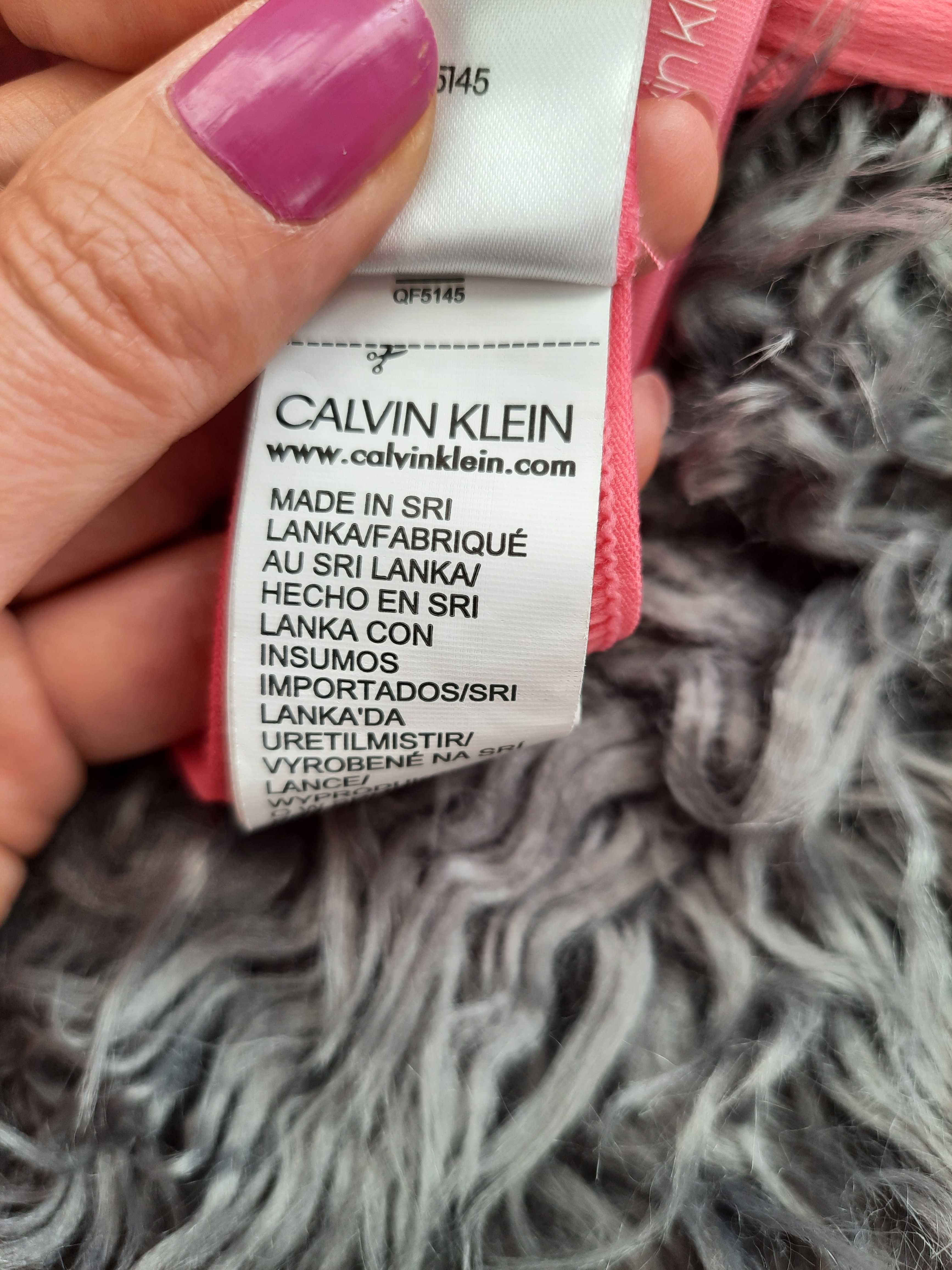 Różowy biustonosz CALVIN KLEIN push up r. 80 B