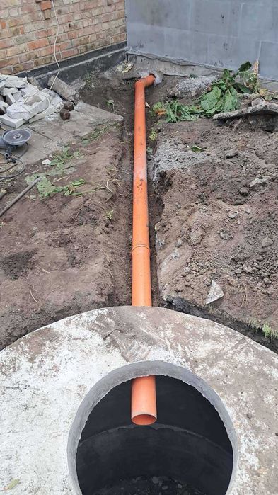 Септик під ключ. Бетонні кільця. Кришки. Земляні роботи