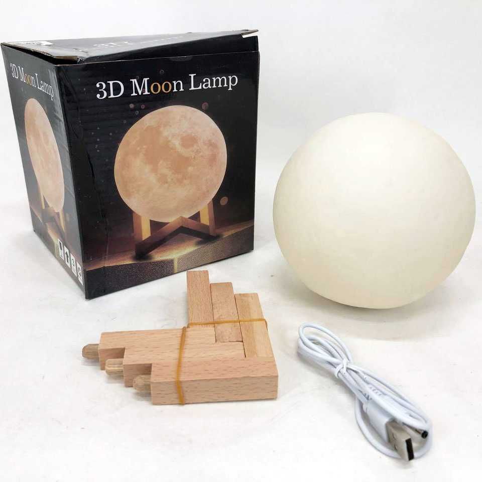 Нічник місяць, який світиться Moon Lamp 13 см